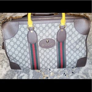 Gucci Neo Vintage Duffle Bag w/ Web